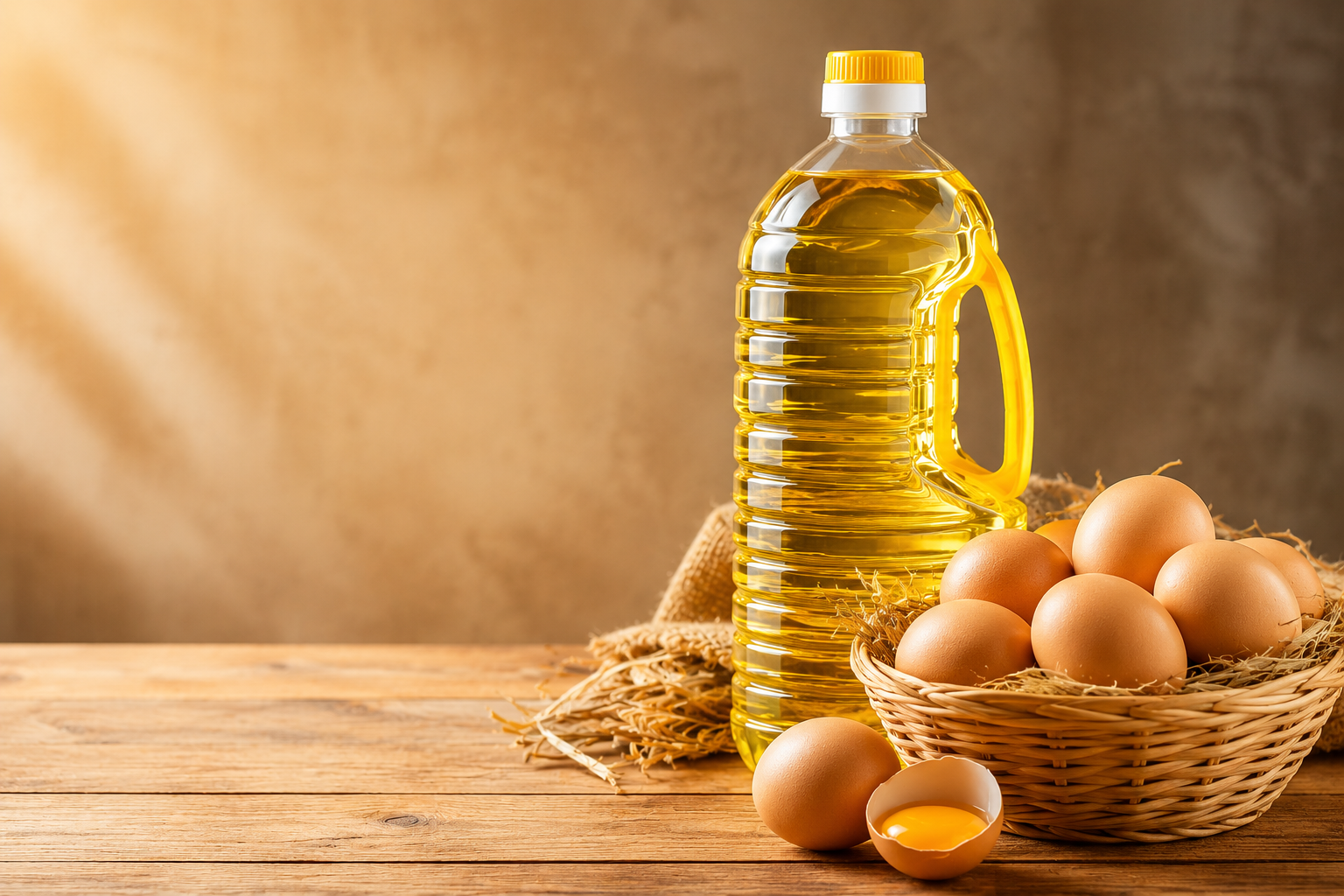 Fresh eggs & cooking oil,supplied by wholesale.